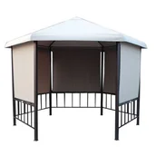 Pawilony ogrodowe - Pawilon 6-kątny z roletami - miniaturka - grafika 1