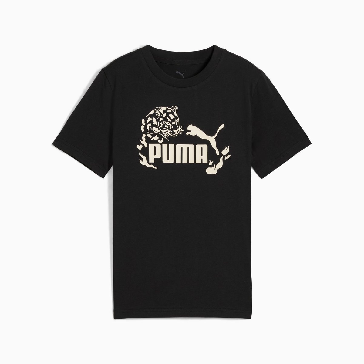Koszulka dziewczęca Puma FLAMING LOVE GRAPHIC czarna 68510701 r 176
