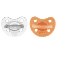 Smoczki uspokajające - Chicco Smoczek Physioforma Luxe 6-16 M Pamarańczowy 2Szt. - miniaturka - grafika 1