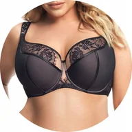 Biustonosze - Biustonosz SEMI SOFT Gorsenia K647 czarny 95B - miniaturka - grafika 1