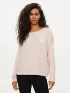 Bluzki damskie - Tommy Hilfiger Bluzka UW0UW05196 Różowy Relaxed Fit - miniaturka - grafika 1