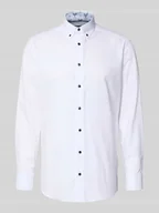 Koszule męskie - Koszula biznesowa o kroju regular fit z kołnierzykiem typu button down - miniaturka - grafika 1