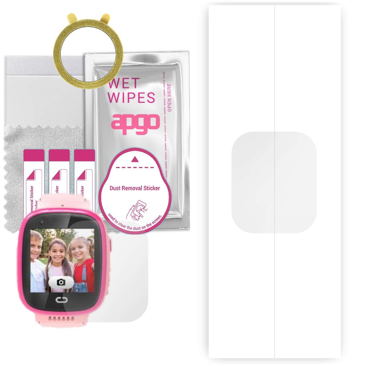 1x Folia hydrożelowa do Locon Watch Video - apgo Smartwatch Hydrogel Protection Ochrona na ekran smartwatcha