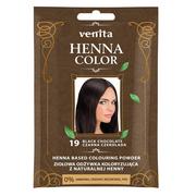 Kosmetyki do stylizacji włosów - Venita Henna Color henna w proszku do farbowania włosów 19 Czarna Czekolada VEN-HEN-19C - miniaturka - grafika 1
