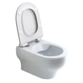 Miski WC - Olympia Ceramica Clear Toaleta WC wisząca 50x36 cm Rimless, biała CLE1202R01 - miniaturka - grafika 1