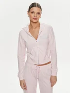 Bluzy damskie - Juicy Couture Bluza Heritage Dog JCBAS223813 Różowy Slim Fit - miniaturka - grafika 1