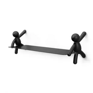 Umbra Metalowa Połka Ścienna Buddy 46X14X15 Czarna - Półki do salonu - miniaturka - grafika 1