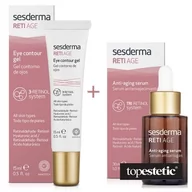 Zestawy kosmetyków damskich - Sesderma Reti Age Serum Anti Aging + Eye Contour Gel ZESTAW Serum przeciwzmarszczkowe 30 ml + Krem kontur oczu 15 ml - miniaturka - grafika 1