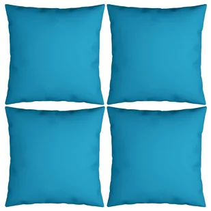 vidaXL vidaXL Poduszki ozdobne, 4 szt., kobaltowe, 50x50 cm, tkanina - Poduszki dekoracyjne - miniaturka - grafika 1