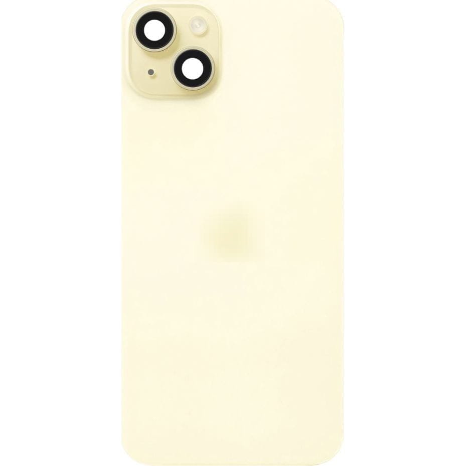 Tylna szyba, klapka baterii, panel tylny do iPhone 15, żółta