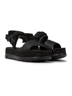 Sandały damskie - Camper Sandały "Oruga Up" w kolorze czarnym na obcasie - miniaturka - grafika 1