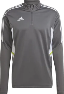 Bluza męska adidas Condivo 22 Training 1/2 zip szaro-biała HD2312-L - Bluzy męskie - miniaturka - grafika 1