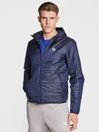 Kurtki męskie - adidas Kurtka przejściowa Padded Hooded Puffer Jacket HL9210 Niebieski Regular Fit - miniaturka - grafika 1
