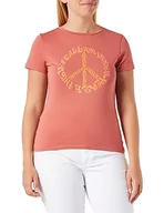 Koszulki i topy damskie - Q/S by s.Oliver T-shirt damski, krótki rękaw, pomarańczowy, S - miniaturka - grafika 1