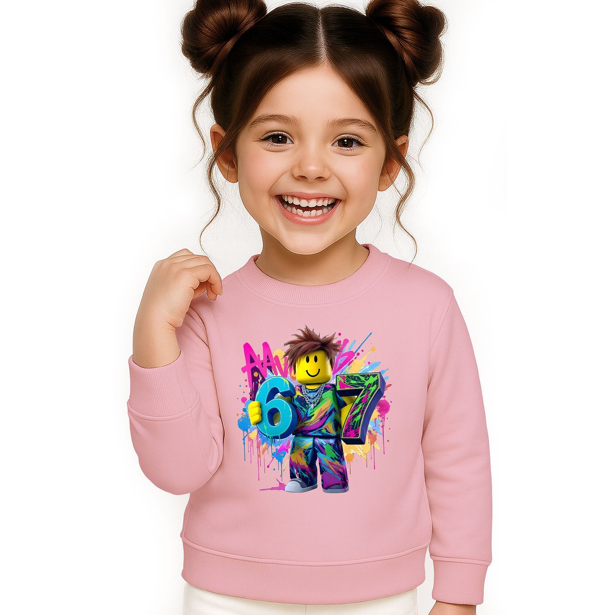 BLUZA DZIECIĘCA 67 SIX SEVEN VIRAL ROBLOX 110-116 DLA CHŁOPCA DZIEWCZYNKI