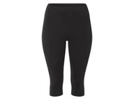 Legginsy - esmara® Legginsy 3/4 damskie PLUS SIZE XXL z biobawełny (Czarny, XL(48/50)) - miniaturka - grafika 1