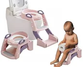 Nocniki - Nakładka Na Sedes Z Drabinką Antypoślizgową Dla Dzieci Różowy Nocnik Wc Siedzisko - miniaturka - grafika 1