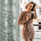 Zasłony - ZASŁONA GOTOWA GRACJA 140X250 CM MIĘTOWY - miniaturka - grafika 1