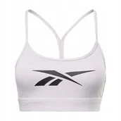 Biustonosze - REEBOK - STANIK SPORTOWY - S LUX SKINNY STRAP BRA HB8513 FIOLETOWY - miniaturka - grafika 1