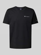 Koszulki męskie - T-shirt z wyhaftowanym logo - miniaturka - grafika 1