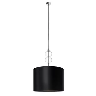 Kaspa Czarna lampa wisząca ZOE 11125102 okrągły żyrandol do kuchni - Lampy sufitowe - miniaturka - grafika 1