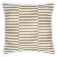 Poszewki na poduszki - Poszewka bawełnina akrylowa 50x50 Plażowe paseczki beżowa - miniaturka - grafika 1