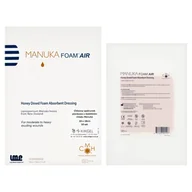 Problemy skórne - Manuka Foam Air, sterylny opatrunek piankowy z miodem Manuka, 10 cm x 10 cm, 1 sztuka - miniaturka - grafika 1