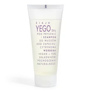 Ziaja Yego Vegan żel pod prysznic i szampon do włosów kod zapachu: cytrynowa werbena 200ml - Szampony dla mężczyzn - miniaturka - grafika 1