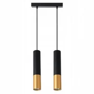 Lampy sufitowe - Lampa wisząca LED 1m loftowa czarno-złota - miniaturka - grafika 1