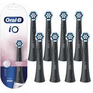 8x Końcówka do szczoteczki elektrycznej Oral-B Gentle Care Czarna DELIKATNA - Końcówki do szczoteczek elektrycznych - miniaturka - grafika 1