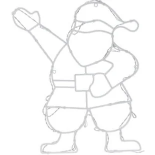 Figurka świetlna CHRISTMAS DECORATION Mikołaj - Oświetlenie świąteczne - miniaturka - grafika 1