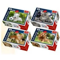 Puzzle 54 mini Słodkie pupile 1 TREFL - Pozostałe książki - miniaturka - grafika 1