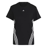 Koszulki i topy damskie - adidas T-shirt damski, czarny/biały, L - miniaturka - grafika 1