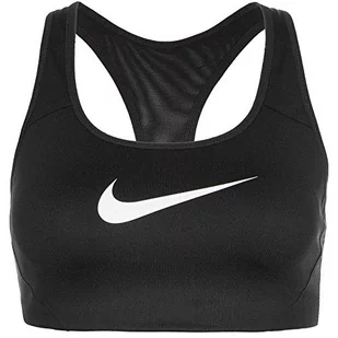 Nike W Nk Victory Shape H.S - damski biustonosz sportowy czarny czarny (czarny/biały) XS - Biustonosze - miniaturka - grafika 1