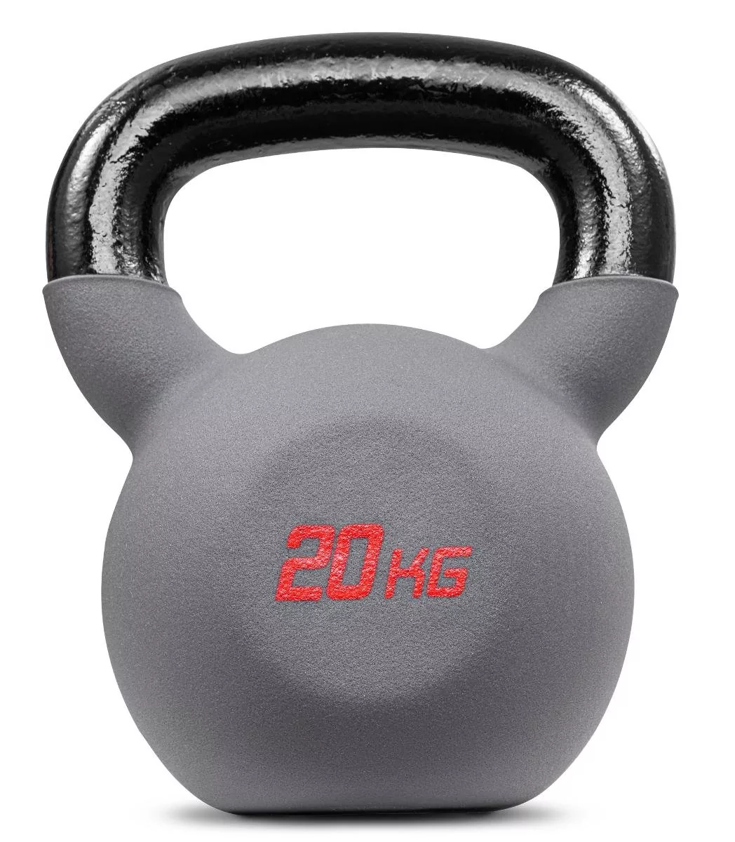 Hop-Sport, Odważnik kettlebell żeliwny, 20kg, szary