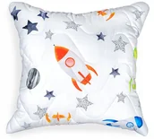 Kołdry i poduszki dla dzieci - PODUSZKA JASIEK 50x50 DLA DZIECKA ANTYALERGICZNA RAKIETY NADRUK Z POLSKI - miniaturka - grafika 1
