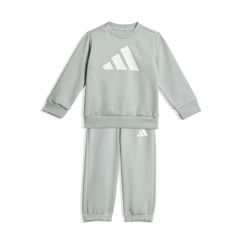 adidas uniseks-baby BIG LOGO ESSENTIALS JOGGER, Wonder Sage/white, 12-18 Months
