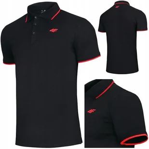 Koszulka Męska Polo 4f Polówka M665 T-shirt Bluzka Sportowa Na Co Dzień Xl - Koszulki męskie - miniaturka - grafika 1