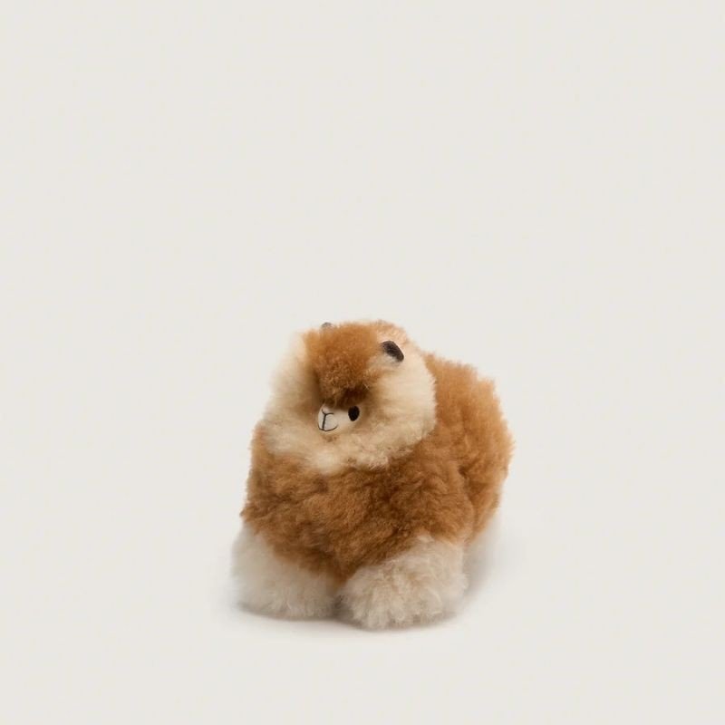 Huacaya - Przytulanka z naturalnej alpaki BLONDE MIX 18 cm