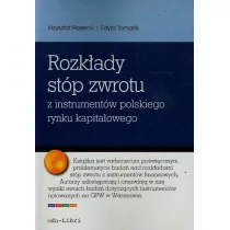 edu-Libri Rozkłady stóp zwrotu z instrumentów polskiego rynku kapitałowego - Krzysztof Piasecki, Edyta Tomasik - Ekonomia - miniaturka - grafika 1