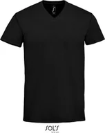 Koszulki męskie - SOLS Koszulka męska Heavy V-Neck 02940 Czarny Głęboka czerń XXL - miniaturka - grafika 1