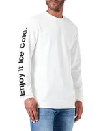 Bluzy męskie - ONLY & SONS Męska bluza ONSCOCACOLA REG Crewneck Sweat FW Sweat, Star White, XL - miniaturka - grafika 1