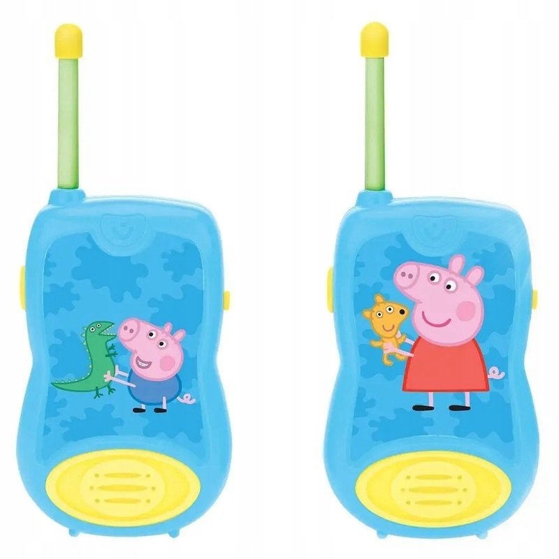Krótkofalówki walkie talkie Świnka Peppa ze sprzączką zasięg do 120 metrów