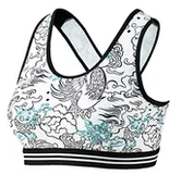 Koszulki i topy damskie - Beco damskie bikini Beco damskie bikini Crop, z zapięciem na plecach, 3-stopniowa regulacja, wszyte wkładki, nadają się jako miseczka B lub C wielokolorowa biały/kośćrowy 42 - miniaturka - grafika 1