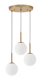 NOWOCZESNA POTRÓJNA LAMPA MOSIĘŻNA FREDICA W3 - Lampy sufitowe - miniaturka - grafika 1