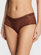 Majtki damskie - Gossard Bokserki Glossies 6274 Brązowy - miniaturka - grafika 1