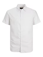 Koszule męskie - Bestseller A/S Jcoenergy Shirt Ss Koszula męska, biała, M, biały, M - miniaturka - grafika 1