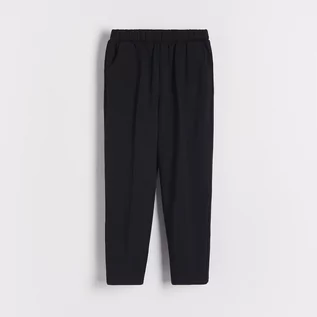Spodnie i spodenki dla dziewczynek - Reserved - Eleganckie spodnie w kant - Czarny - grafika 1