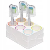 Końcówki do szczoteczek elektrycznych - Organizer Na 6 Końcówek Sonicare, Oral B, Io Vitammy Uniwersalny Z Kolorami - miniaturka - grafika 1