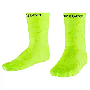 Skarpetki męskie - Briko Briko Skarpety rowerowe unisex Short Socks 9 cm. żółty limonkowy zielony M-L 21114HW - grafika 1